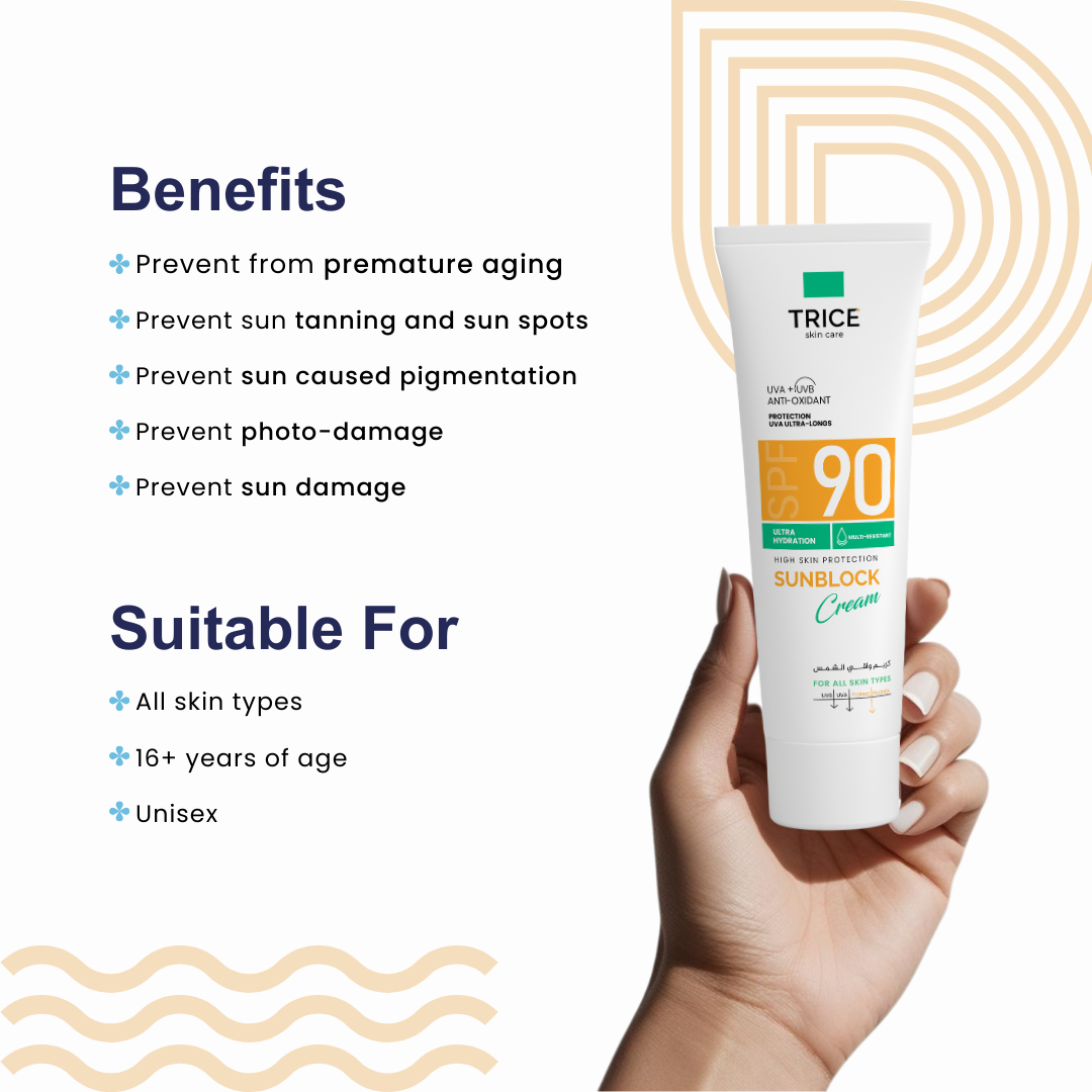 Trice Sunblock Cream SPF 90 PA++++